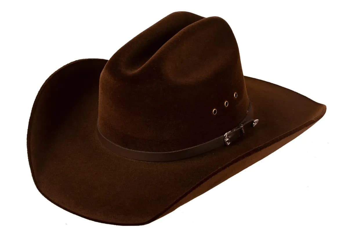 Chapéu Mundial Aveludado Cowboy Perfeito Para Rodeo Cor Marrom Tamanho P — imagem 2