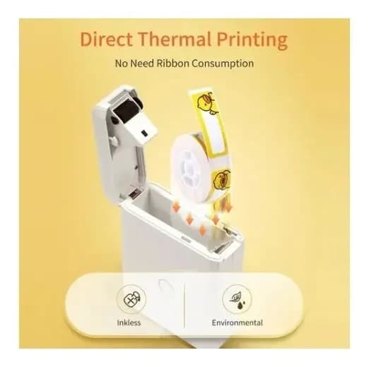 Impressora Etiqueta Niimbot D110 Bluetooth Termica 1 Rolo Cor Branco usb — imagem 6