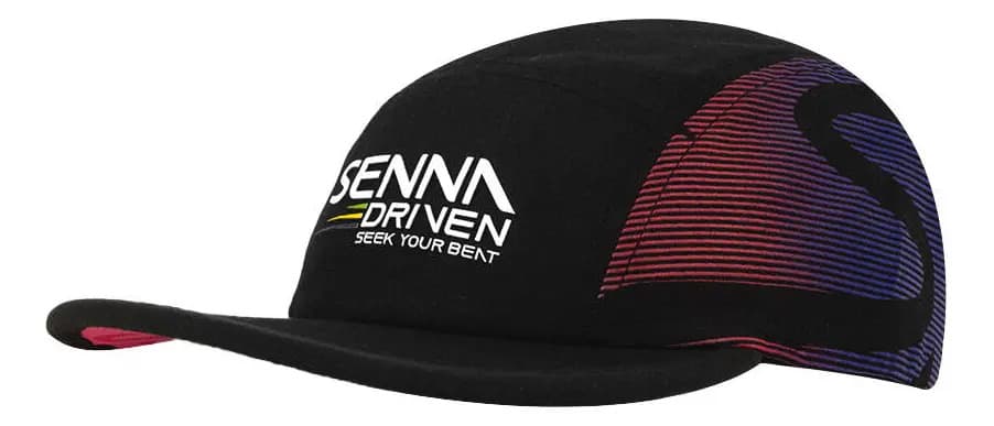 Boné Ayrton Senna "Seek Your Beat" para Homens e Mulheres, Preto em Algodão — imagem 2