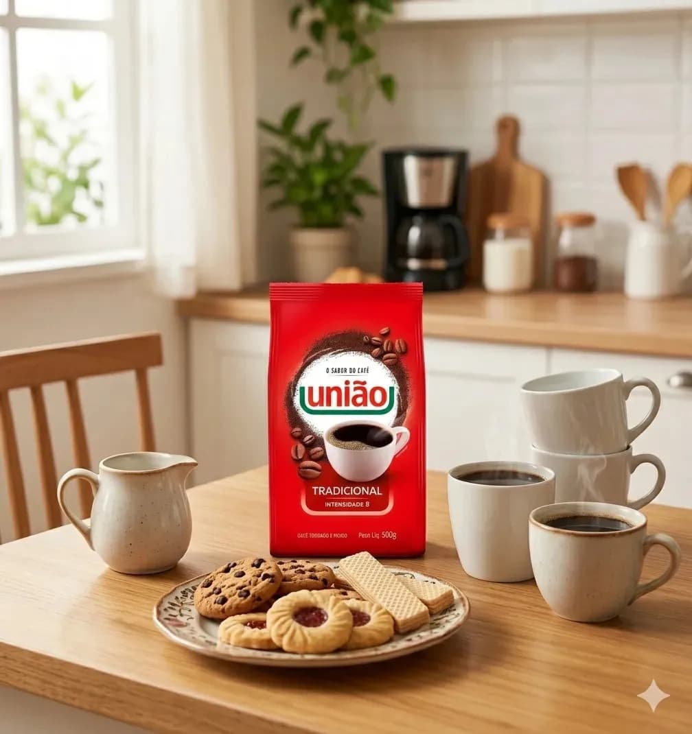 Café Torrado E Moido Tradicional Pouch 500g Intensidade 8 União Pacote — imagem 2
