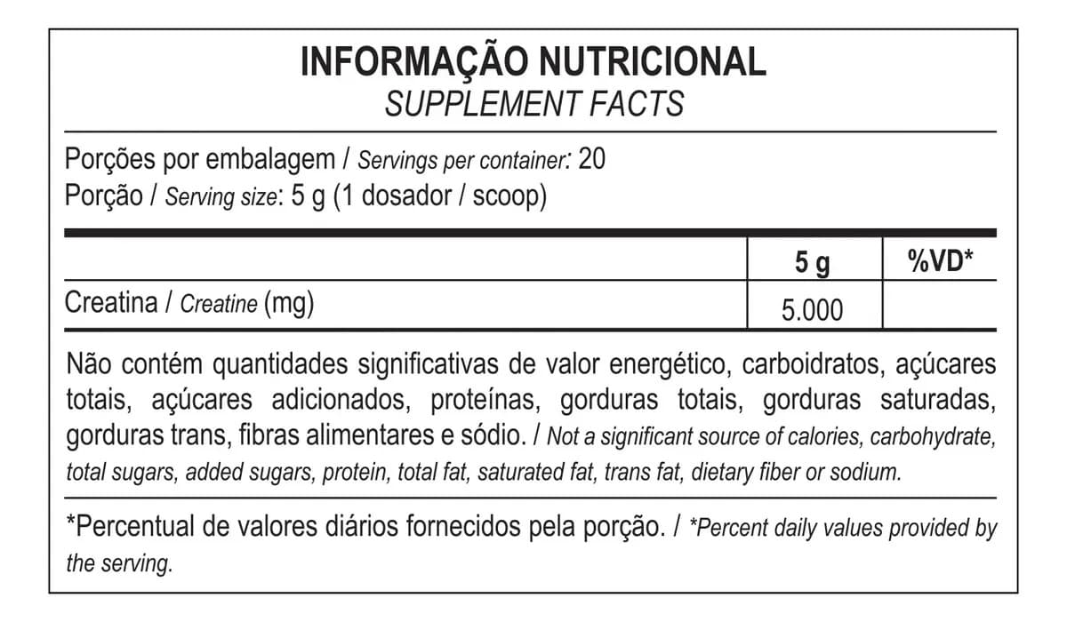 Creatina 100g Creatina Monohidratada Max Titanium Sem Sabor Alta Pureza — imagem 4