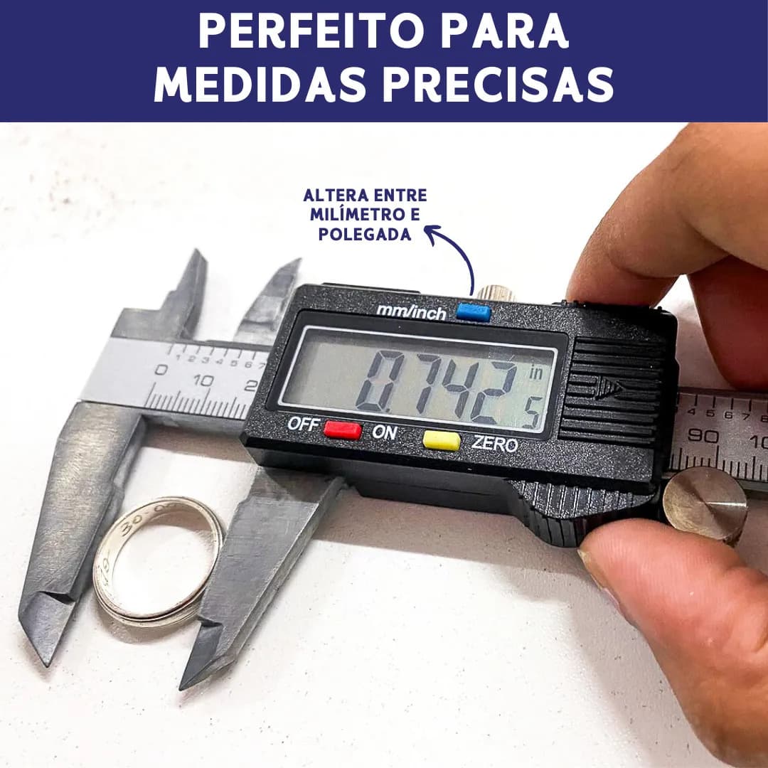 Paquímetro digital NYBC Paquímetro Digital Paquímetro digital 150mm inox 0mm-150mm — imagem 5