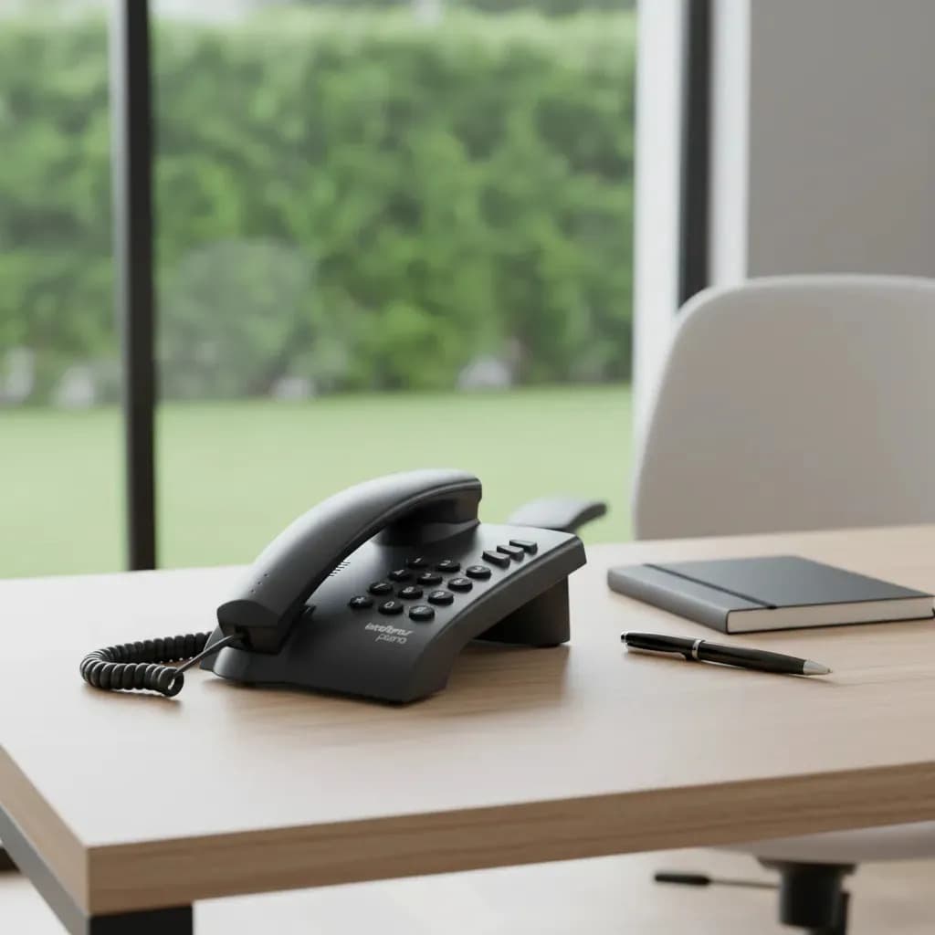 Telefone Pleno Intelbras Com Fio Preto — imagem 5