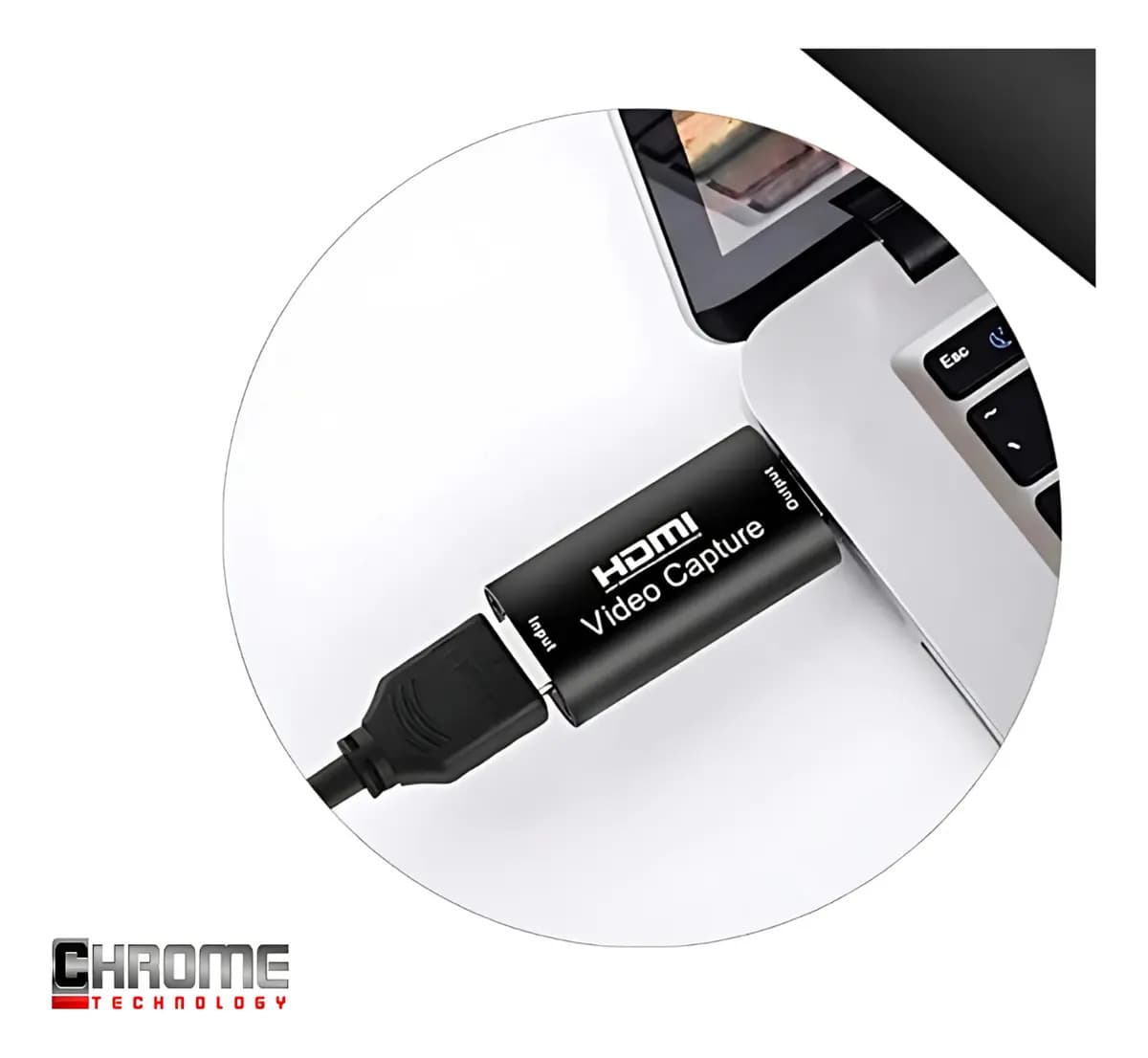 Placa De Captura Hdmi 4k Usb 1080p Full Hd Live Streaming Conversor Video Gamer Plug Play Chrome Technology — imagem 2