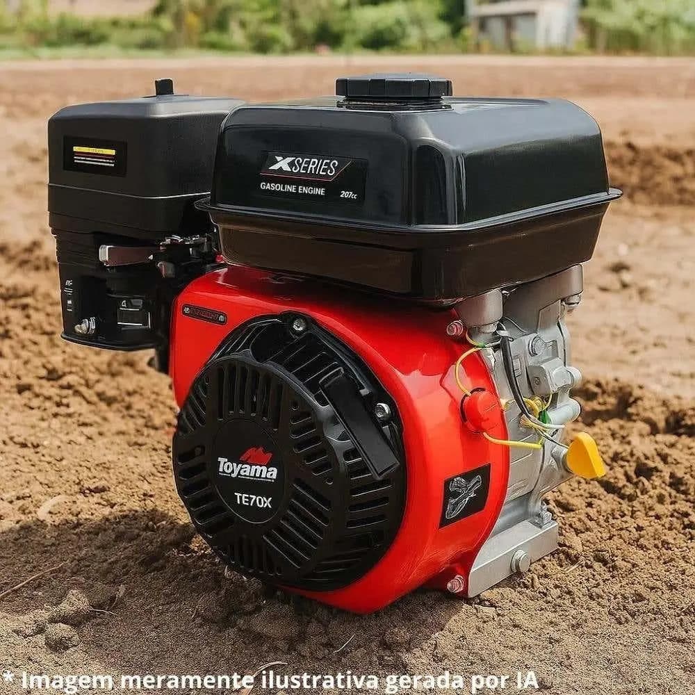 Motor Gasolina 7hp 4t Partida Manual Multiuso Te70x Toyama — imagem 3
