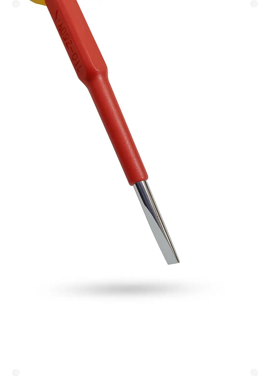 Chave Fenda Teste Elétrico Tensão Isolada Vde 140mm Vonder Vermelho — imagem 4