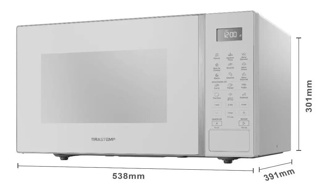Micro-ondas Brastemp 32L Branco com Menu Gourmet - BMS46AB — imagem 5