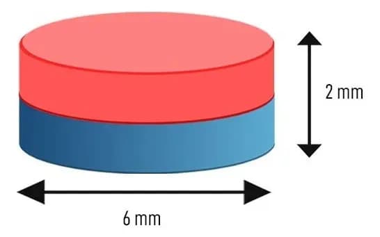 Ímã Neodímio Ø 6x2 Mm N35 100 Unidades — imagem 3