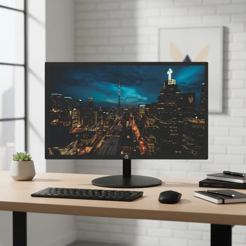 Monitor LED 20 Brazil PC 20WR - 1600x900, 75Hz, 5ms - HDMI/VGA - Preto — imagem 2