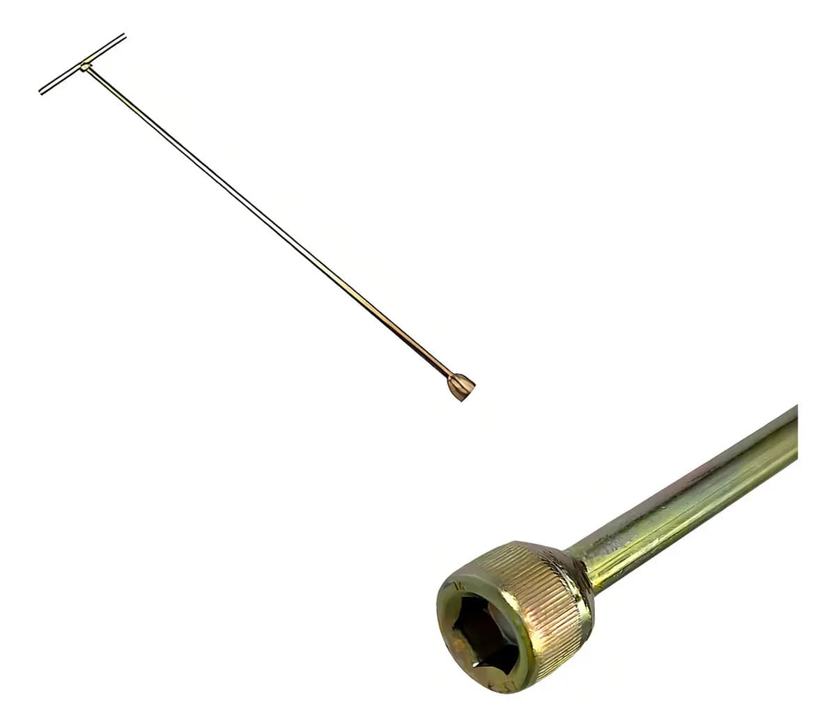 Chave T 10mm Canhão Longa Remover Parafuso Agitador Universal Lm08 Lm06 Electrolux Brastemp Consul Fazer Limpeza Máquina De Lavar 42cm — imagem 4