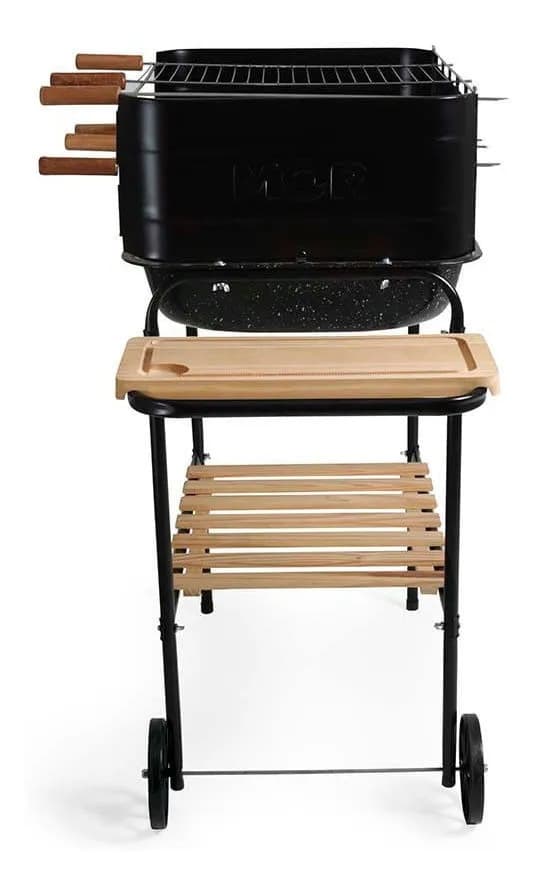 Mor Churrasqueira Rodeio Bacia Esmaltada Preto/branco — imagem 4