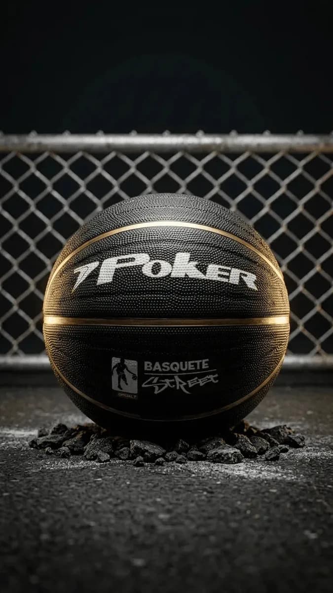 Bola De Basquete Poker Street N°7 Pt/dou — imagem 3