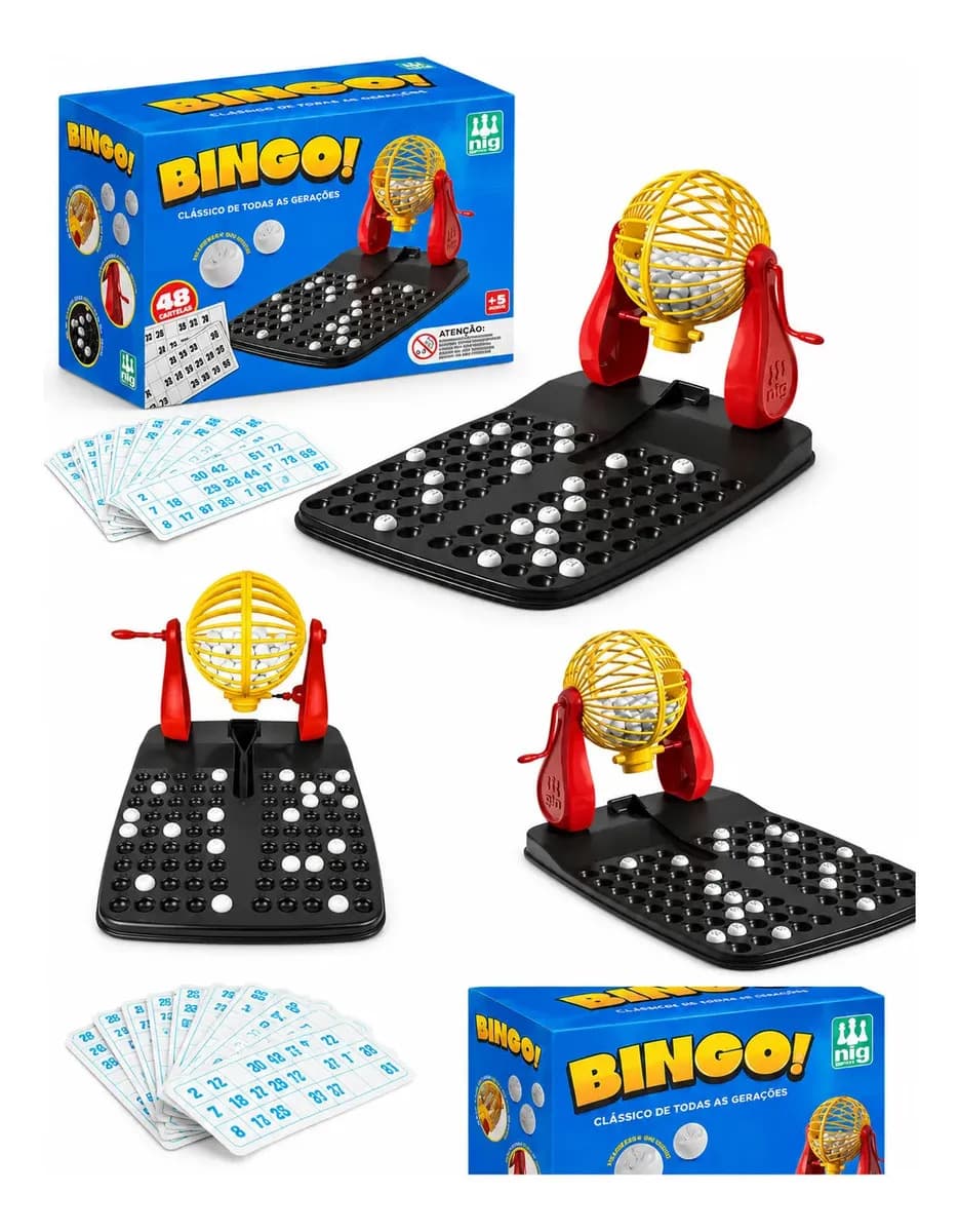 Brinquedo Jogo De Bingo 48 Cartelas - Rega — imagem 4