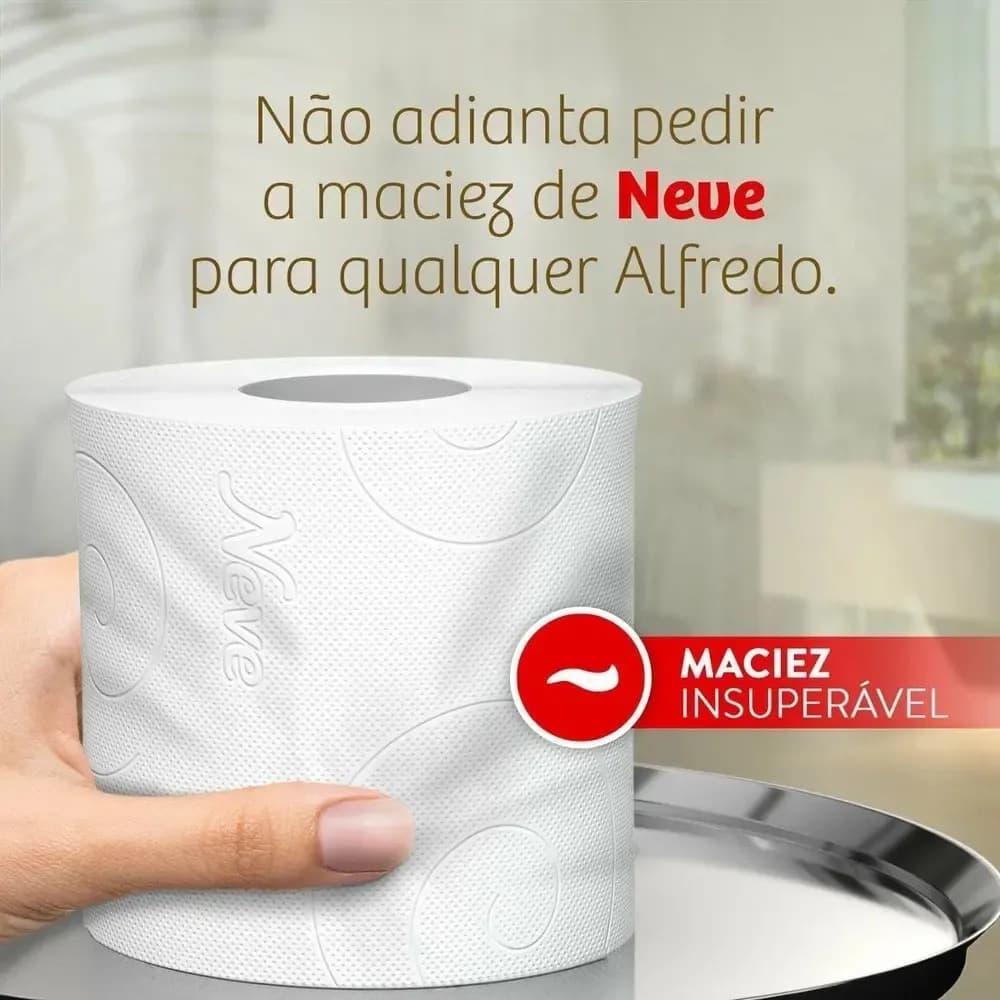 Papel Higienico Toque De Seda Folha Dupla 24 Unidades Neve — imagem 2