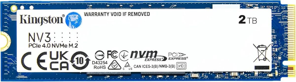 Ssd Servidor Kingston 2tb Nv3 Pcie 4.0 M.2 Nvme Snv3s/2000g Preto — imagem 5