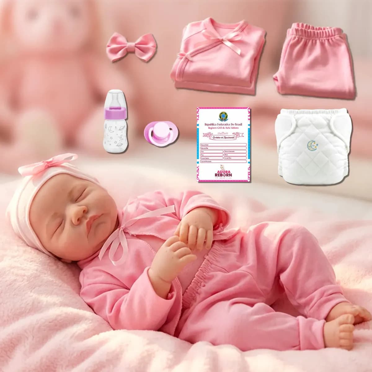 Boneca Reborn Bebê Realista Vinil Siliconado Récem-nascida — imagem 5