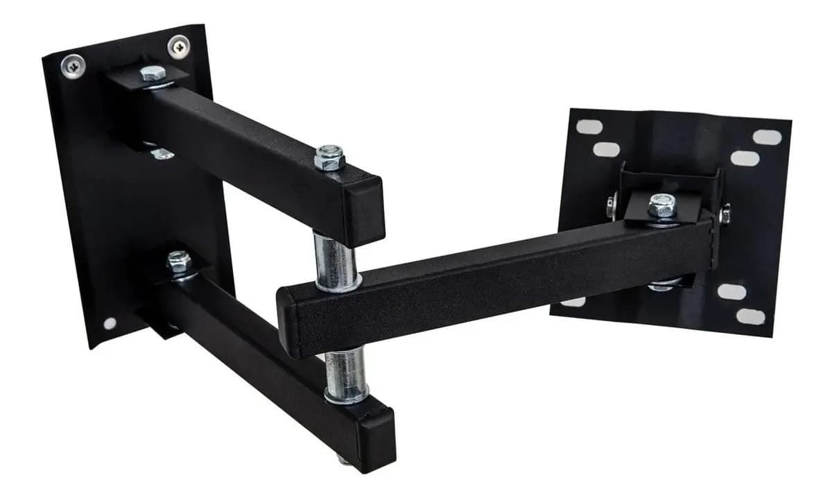Suporte Tv Articulado Monitor Led 28 32 40 43 50 55 Polegada Preto — imagem 2