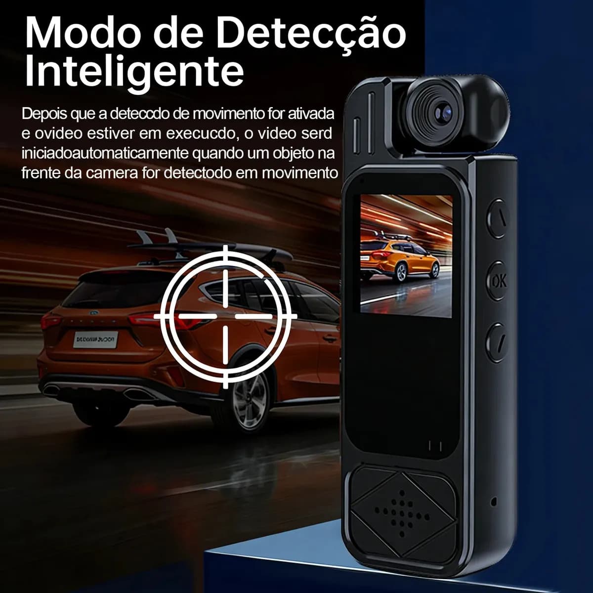 Mini Câmera Corporal Body Cam Lente 180° Pro Sporte4k — imagem 2