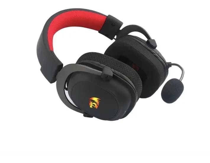 Fones de ouvido para jogos sem fio Redragon H510-PRO H510-PRO pretos com luz LED — imagem 3