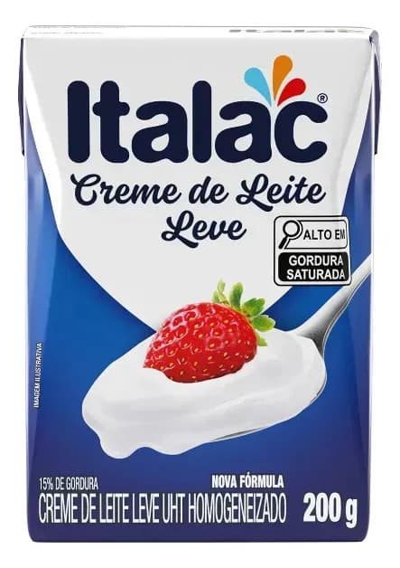 Creme De Leite Leve Uht Italac 200g — imagem 3