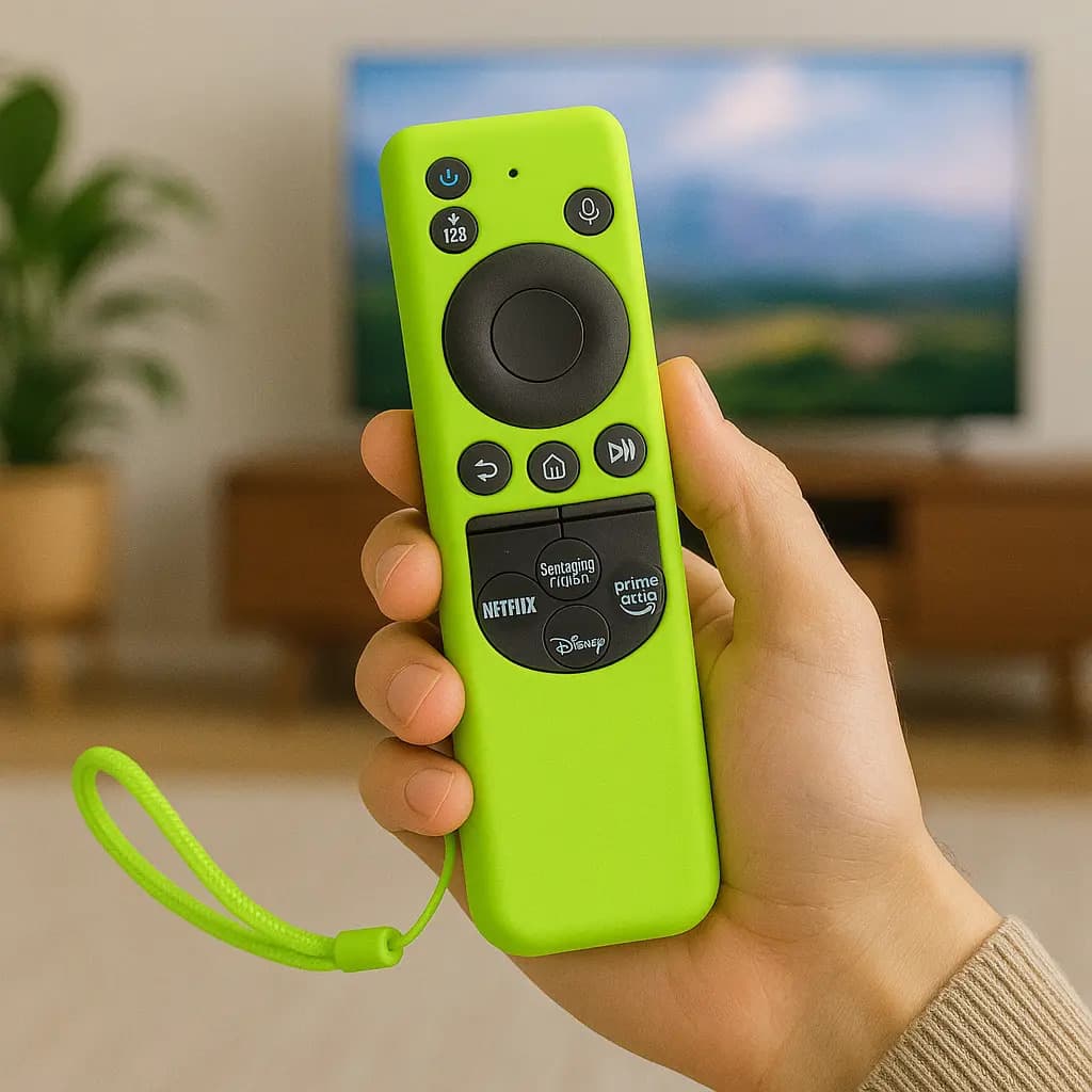 Capa Controle Remoto Silicone Smart Tv Samsung Cores Verde-limão — imagem 3