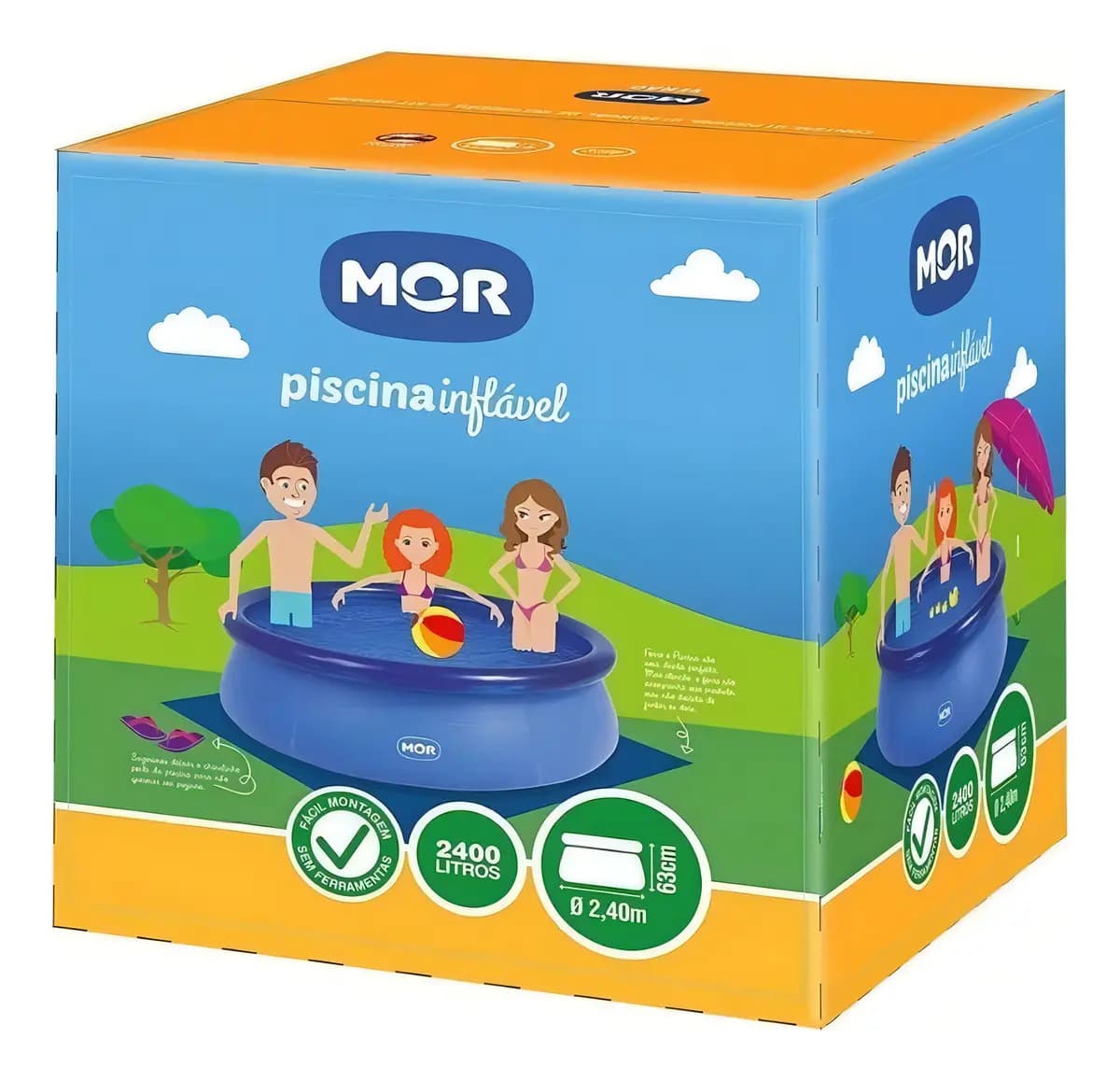 Piscina Splash Fun Redonda Inflável 2400 Litros - Mor — imagem 4