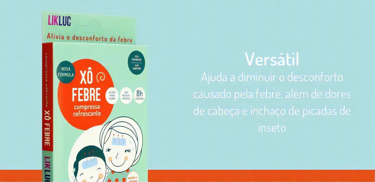 Xô Febre: Compressa Refrescante para Alívio da Febre em Adultos e Crianças — imagem 4