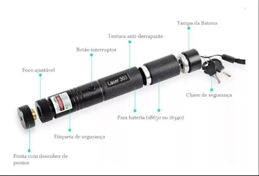 Caneta Laser Hytalux Ultra Forte Alcance 100km Cor Do Laser Verde — imagem 4