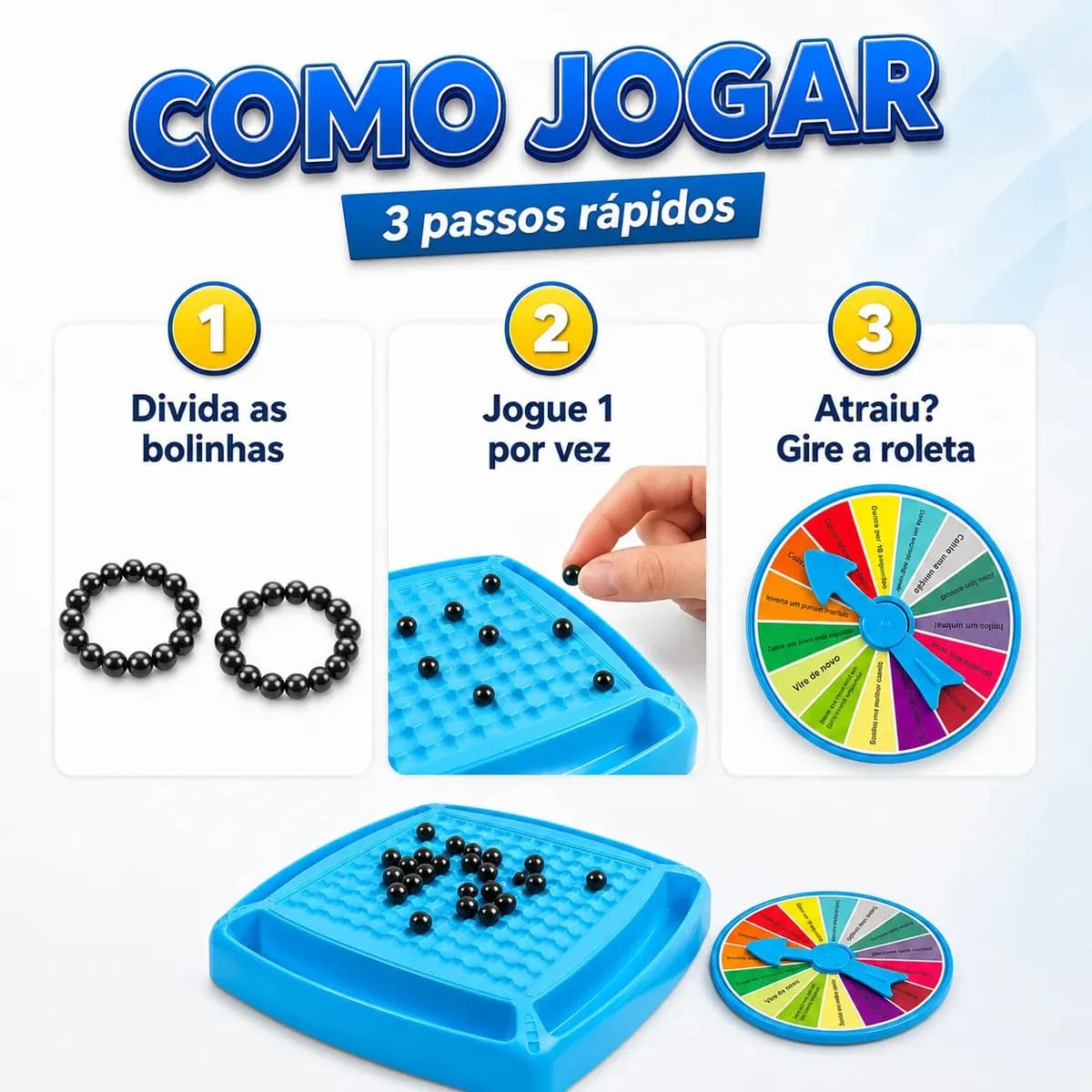 Jogo De Tabuleiro Magnético Infantil Lógica E Estratégia 20 Ímãs Brinquedo Educativo Raciocínio Lógico e Concentração Para Família Kizumba — imagem 6