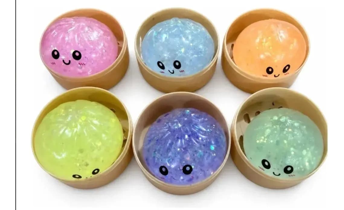 Squishy Infantil Brinquedo Sensorial Macio E Fofo Para Crianças Apertar Relaxar Colorido — imagem 3