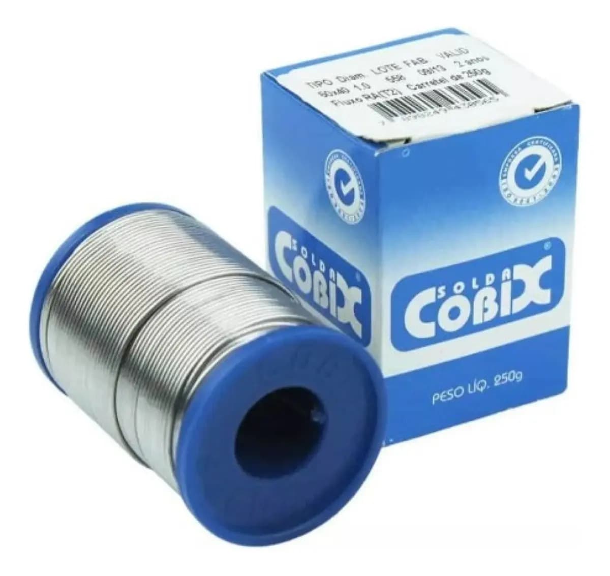 Fio de Solda Estanho 1.0mm Cobix 250g 60x40 Eletrônica Precisão — imagem 3
