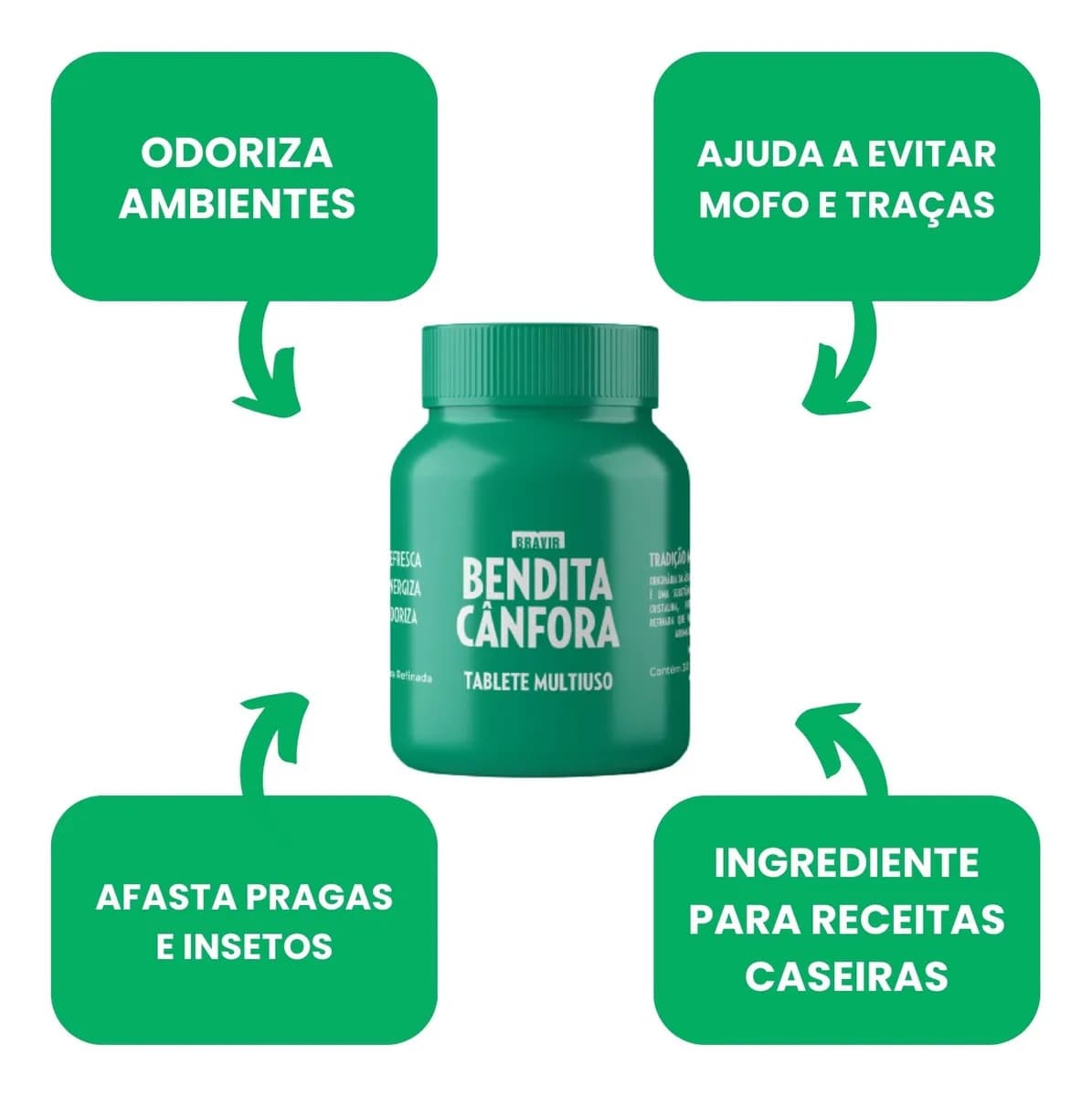 Bendita Cânfora Pote Com 30 Kit Com 2 — imagem 5