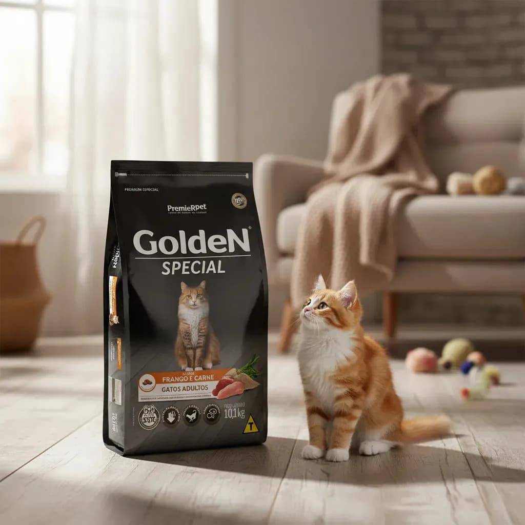 Ração Golden Special Gatos Adultos Frango E Carne 10,1 Kg — imagem 2