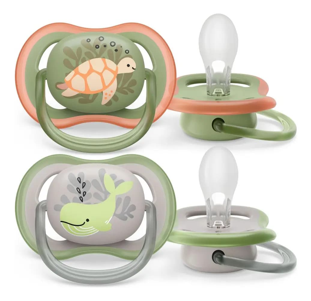 Chupeta Avent Ultra Air Baleia Tartaruga 6-18m Cor Baleia / Tartaruga — imagem 2