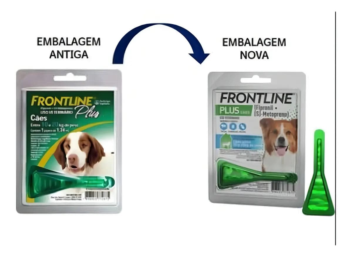 Antipulgas Carrapatos Frontline Plus Cães 10kg a 20kg 1,34ml — imagem 2