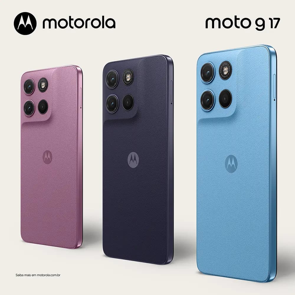 Smartphone Motorola Moto G17 4g - 128gb 4gb Ram + 8gb Ram Boost, Camera 50mp Sony Lytia 600, Tela Fhd+ 60hz, Bateria 5200 Mah - Azul — imagem 2