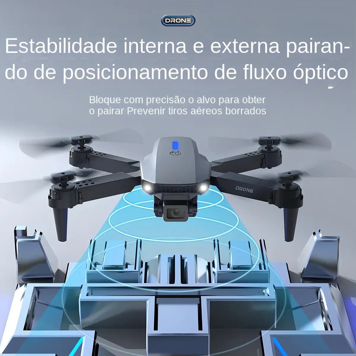 Mini Drone LSRC LS-E88 com Câmera HD Preto Dobrável 2 Baterias FPV Wi-Fi — imagem 3