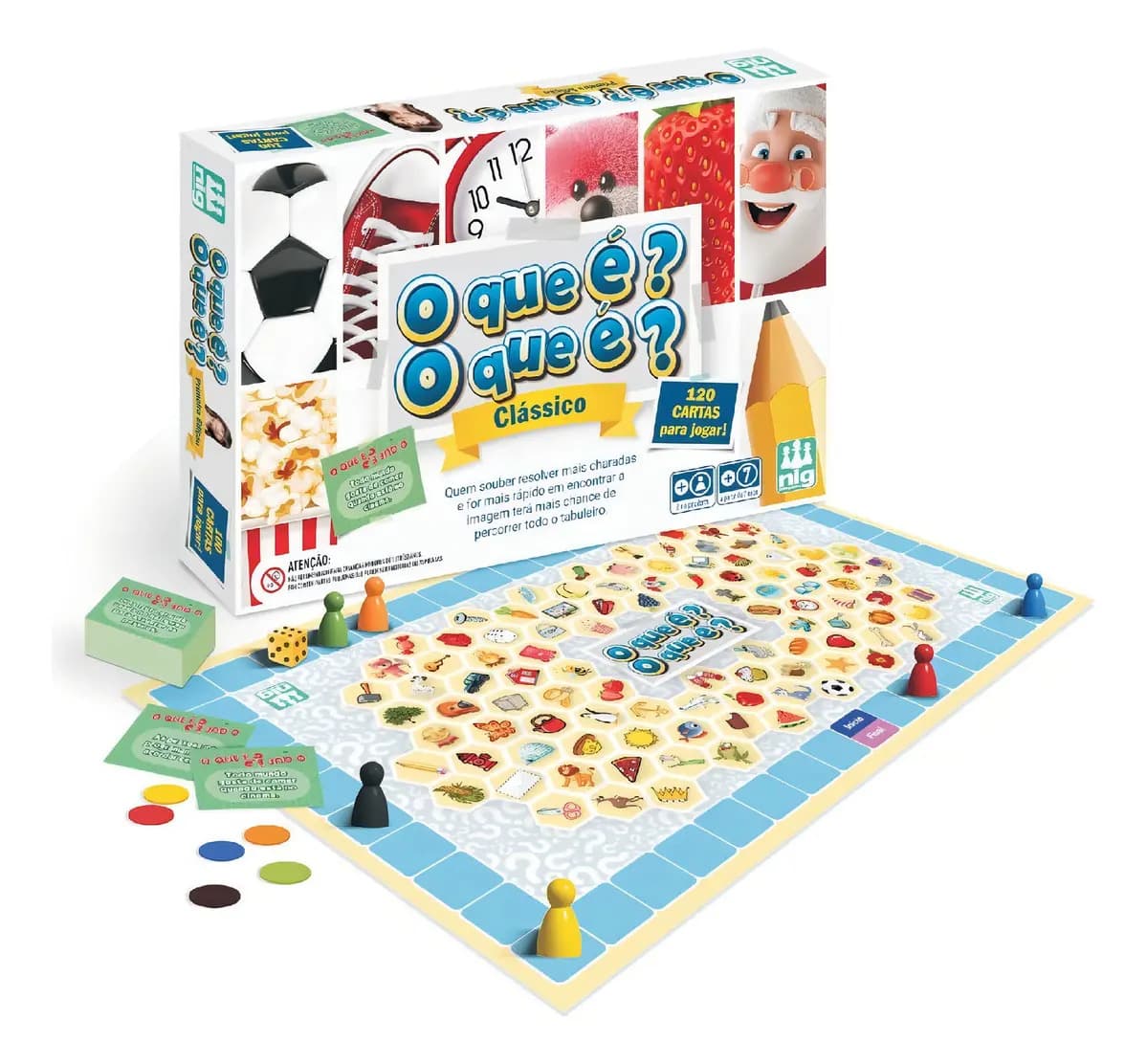 Jogo O que é? O que é? ClássicoNIG Brinquedos em português — imagem 4