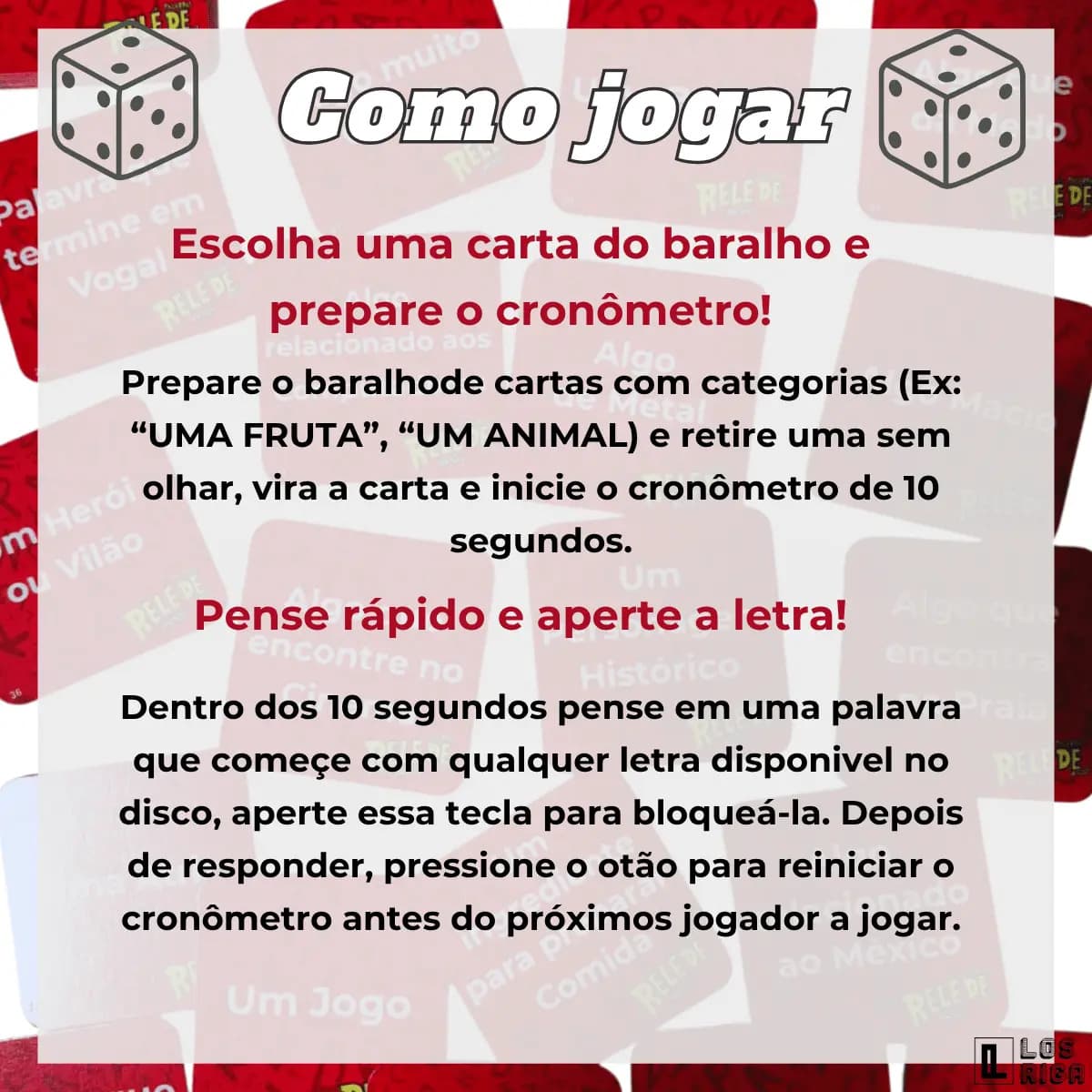 Jogo Stop Leeboom Com Temporizador Educativo 10 segundos Em Português Cor Vermelho — imagem 5
