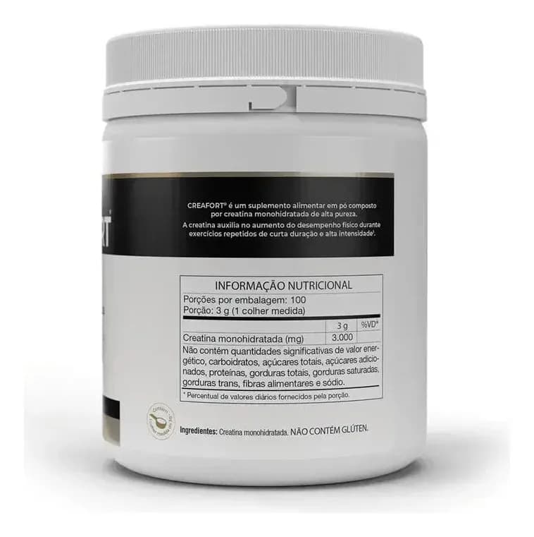 Creatina Vitafor Creafort Creapure Creafort pote 300g Sem sabor x 300g — imagem 2