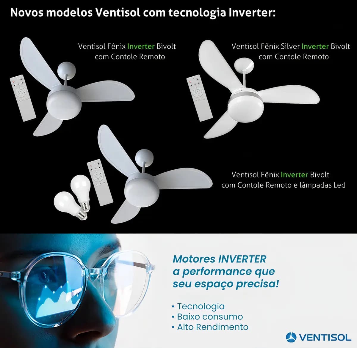 Ventilador De Teto C/ Controle 6 Vel. Fenix Ventisol — imagem 5