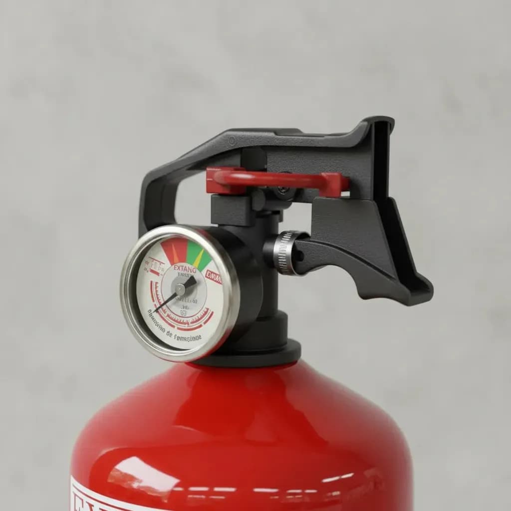 Extintor Tradicional Veicular 0,9kg Pó ABC Extang Classe A B — imagem 4