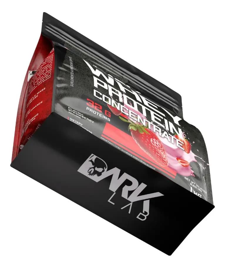 Whey Protein Concentrado 1kg Morango Dark Lab — imagem 4
