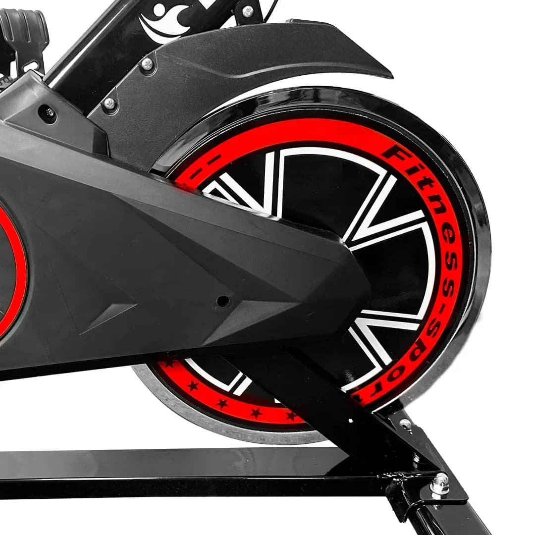 Bicicleta Ergométrica Bike Spinning Para Exercícios Com Volante e Display LCD — imagem 5