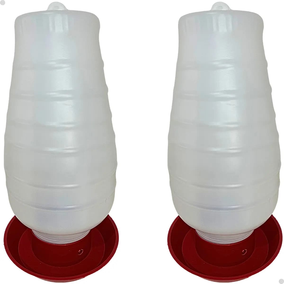 Kit 2 Bebedouro Para Frango Galinha Aves Automático 5 Litros Cor Vermelho — imagem 2