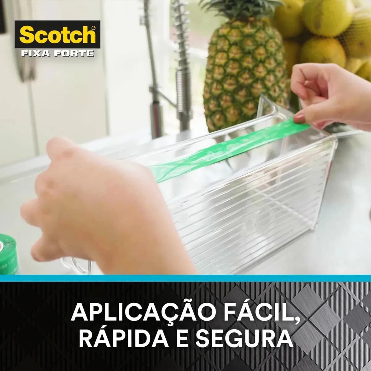 3M Fixa Forte Fita Dupla Face Transparente 24mm x 2m — imagem 4