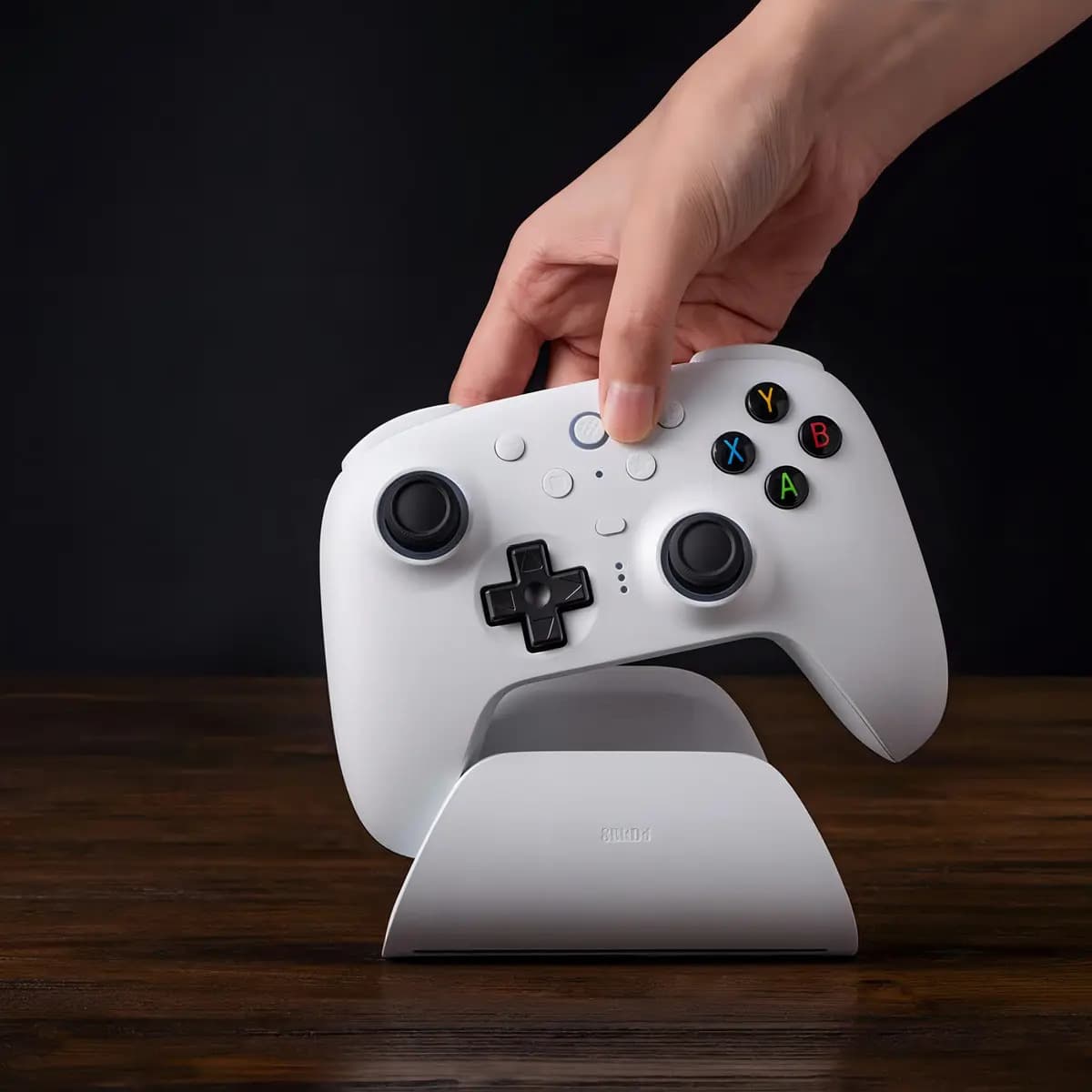 Controle Sem Fio 8bitdo Ultimate 2 Gatilhos Hall Tmr Pro Cor Branco — imagem 4