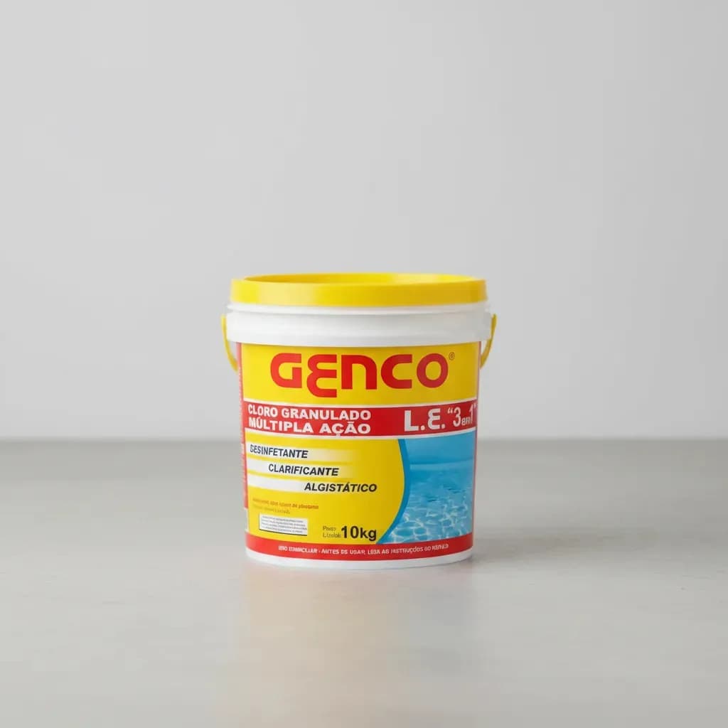 Cloro para Piscina Genco Multipla Ação 3 em 1 Balde 10kg — imagem 6