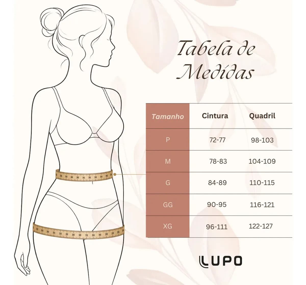 Fajã modela cintura, modeladora, modelar e dar suporte à silhueta Lupo 5690 talla AJUSTÁVEL preto — imagem 5