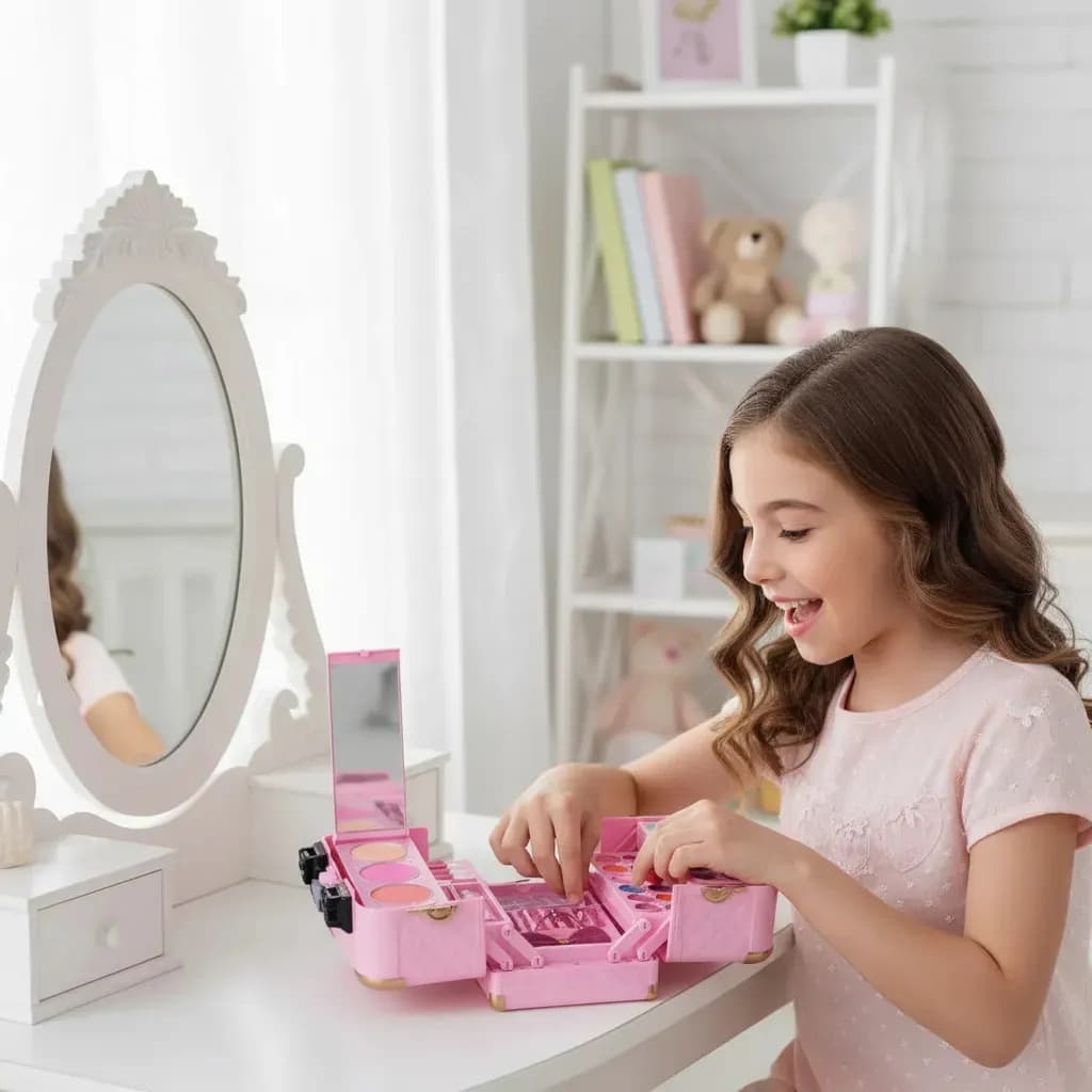 Maleta Dos Sonhos Maquiagem Infantil Teen Skv 120021 Fenzza Cor Rosa — imagem 5